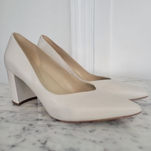 Marc Fischer Caitlin Pump in Off White Leather